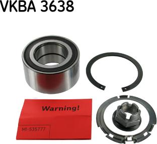 SKF VKBA 3638 - Rato guolio komplektas autoreka.lt