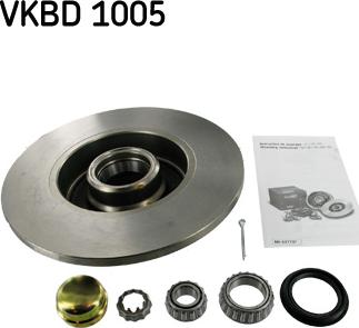 SKF VKBD 1005 - Stabdžių diskas autoreka.lt