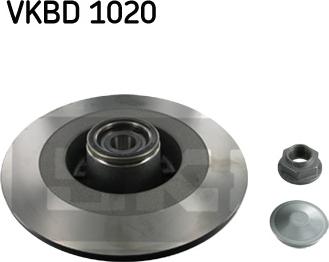 SKF VKBD 1020 - Stabdžių diskas autoreka.lt