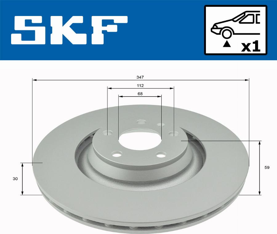 SKF VKBD 80274 V1 - Stabdžių diskas autoreka.lt