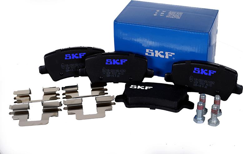 SKF VKBP 90027 - Stabdžių trinkelių rinkinys, diskinis stabdys autoreka.lt