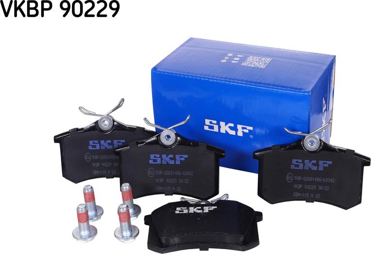 SKF VKBP 90229 - Stabdžių trinkelių rinkinys, diskinis stabdys autoreka.lt