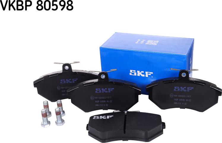 SKF VKBP 80598 - Stabdžių trinkelių rinkinys, diskinis stabdys autoreka.lt