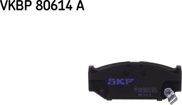 SKF VKBP 80614 A - Stabdžių trinkelių rinkinys, diskinis stabdys autoreka.lt