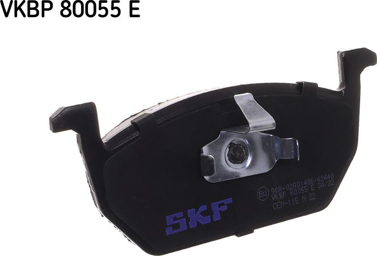 SKF VKBP 80055 E - Stabdžių trinkelių rinkinys, diskinis stabdys autoreka.lt