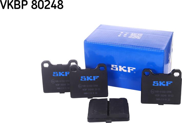 SKF VKBP 80248 - Stabdžių trinkelių rinkinys, diskinis stabdys autoreka.lt