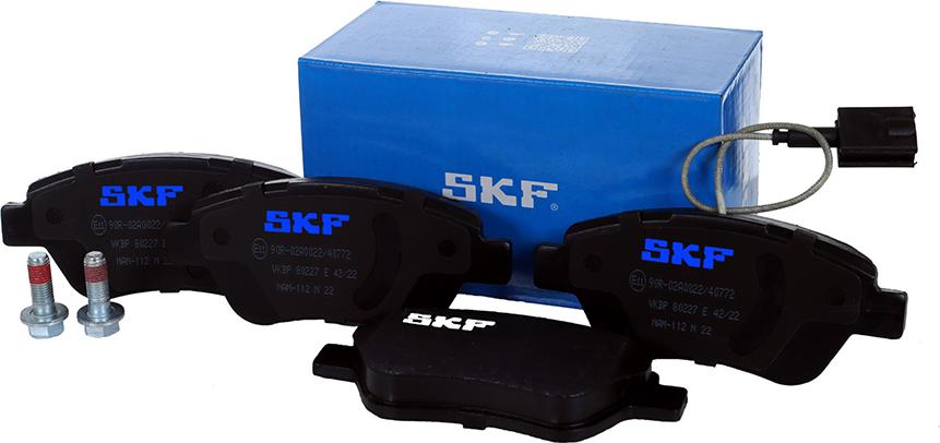 SKF VKBP 80227 E - Stabdžių trinkelių rinkinys, diskinis stabdys autoreka.lt