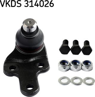 SKF VKDS 314026 - Atramos / vairo trauklė autoreka.lt