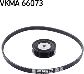 SKF VKMA 66073 - V formos rumbuotas diržas, komplektas autoreka.lt