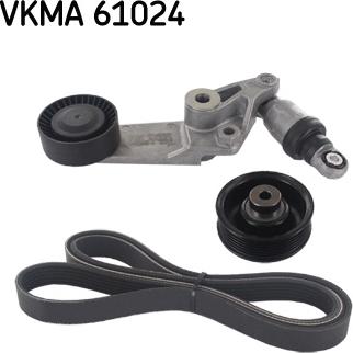 SKF VKMA 61024 - V formos rumbuotas diržas, komplektas autoreka.lt