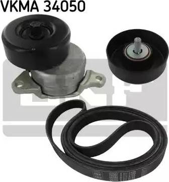 SKF VKMA 34050 - V formos rumbuotas diržas, komplektas autoreka.lt