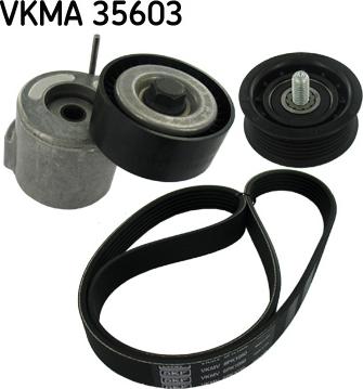 SKF VKMA 35603 - V formos rumbuotas diržas, komplektas autoreka.lt