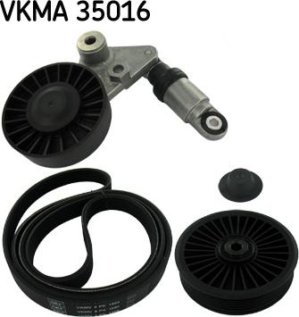 SKF VKMA 35016 - V formos rumbuotas diržas, komplektas autoreka.lt