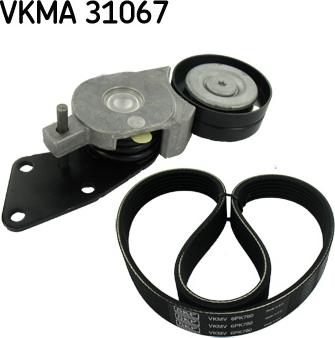 SKF VKMA 31067 - V formos rumbuotas diržas, komplektas autoreka.lt