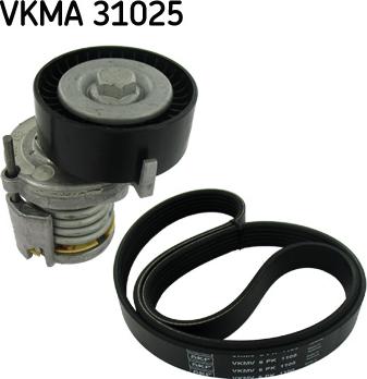 SKF VKMA 31025 - V formos rumbuotas diržas, komplektas autoreka.lt