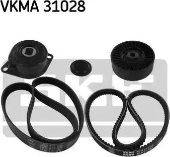 SKF VKMA 31028 - V formos rumbuotas diržas, komplektas autoreka.lt