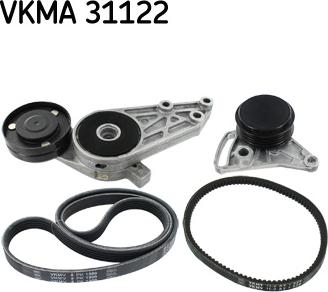 SKF VKMA 31122 - V formos rumbuotas diržas, komplektas autoreka.lt