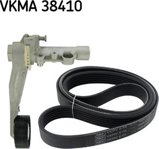 SKF VKMA 38410 - V formos rumbuotas diržas, komplektas autoreka.lt