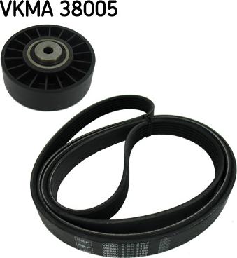 SKF VKMA 38005 - V formos rumbuotas diržas, komplektas autoreka.lt