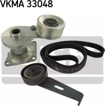 SKF VKMA 33048 - V formos rumbuotas diržas, komplektas autoreka.lt