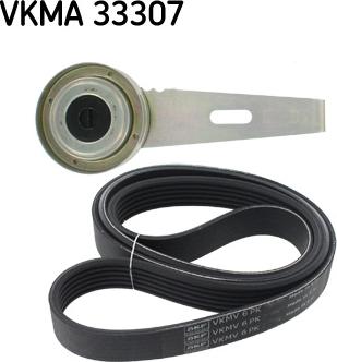 SKF VKMA 33307 - V formos rumbuotas diržas, komplektas autoreka.lt