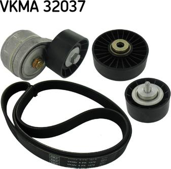 SKF VKMA 32037 - V formos rumbuotas diržas, komplektas autoreka.lt