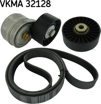 SKF VKMA 32128 - V formos rumbuotas diržas, komplektas autoreka.lt