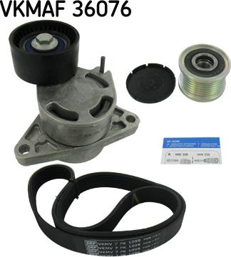 SKF VKMAF 36076 - V formos rumbuotas diržas, komplektas autoreka.lt