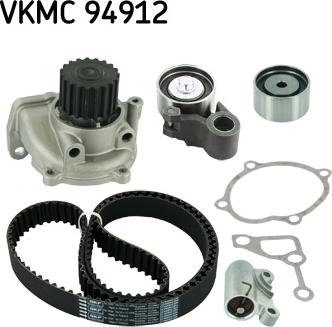 SKF VKMC 94912 - Vandens siurblio ir paskirstymo diržo komplektas autoreka.lt