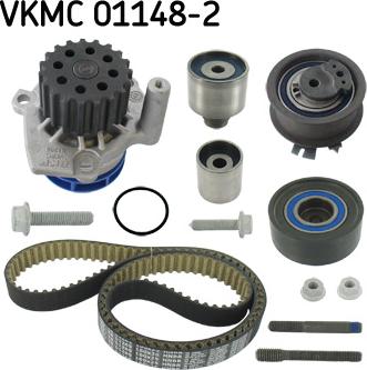 SKF VKMC 01148-2 - Vandens siurblio ir paskirstymo diržo komplektas autoreka.lt