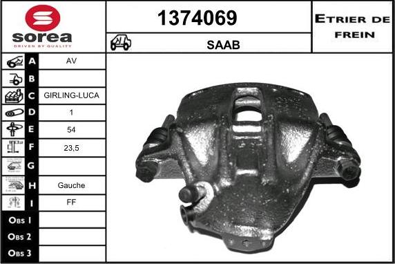 SNRA 1374069 - Stabdžių apkaba autoreka.lt