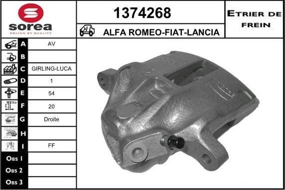 SNRA 1374268 - Stabdžių apkaba autoreka.lt