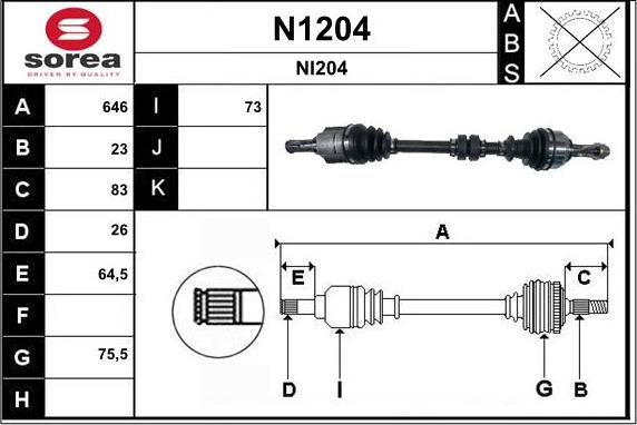 SNRA N1204 - Kardaninis velenas autoreka.lt
