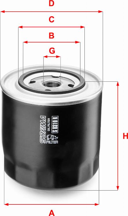 Sofima S 8310 R - Alyvos filtras autoreka.lt