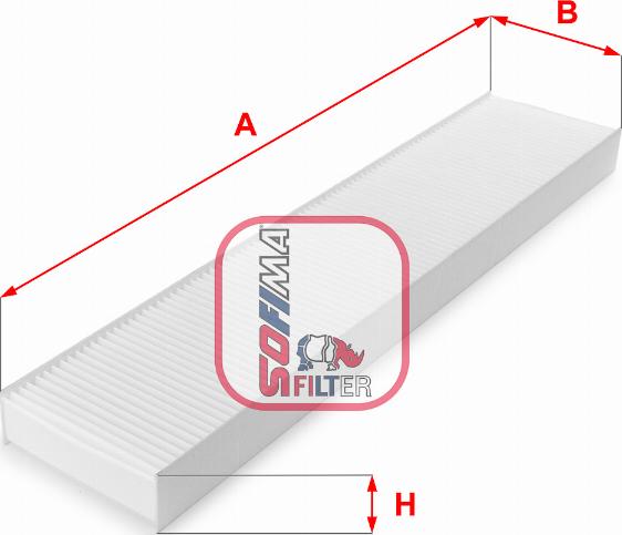 Sofima S 3162 C - Filtras, salono oras autoreka.lt