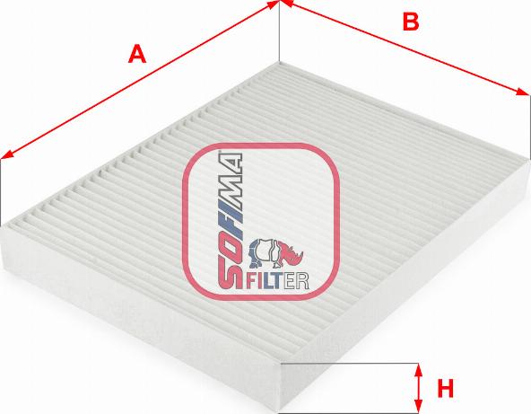 Sofima S 3312 C - Filtras, salono oras autoreka.lt