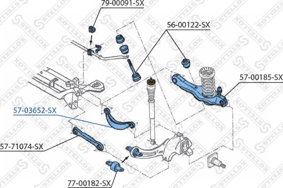 Stellox 57-03652-SX - Vikšro valdymo svirtis autoreka.lt