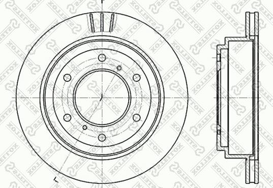 Stellox 6020-3041V-SX - Stabdžių diskas autoreka.lt