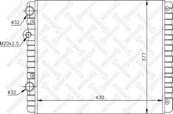 Stellox 10-25070-SX - Radiatorius, variklio aušinimas autoreka.lt