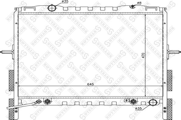 Stellox 10-26494-SX - Radiatorius, variklio aušinimas autoreka.lt