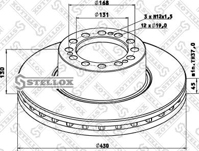 Stellox 85-00815-SX - Stabdžių diskas autoreka.lt