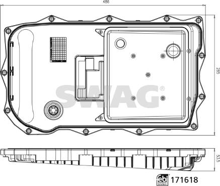 Swag 33 10 0984 - Hidraulinis filtras, automatinė transmisija autoreka.lt