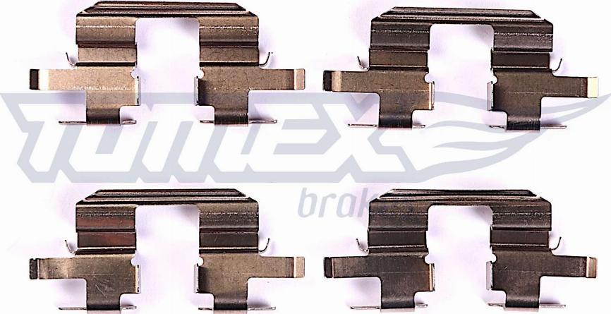 TOMEX brakes TX 44-67 - Priedų komplektas, diskinių stabdžių trinkelės autoreka.lt
