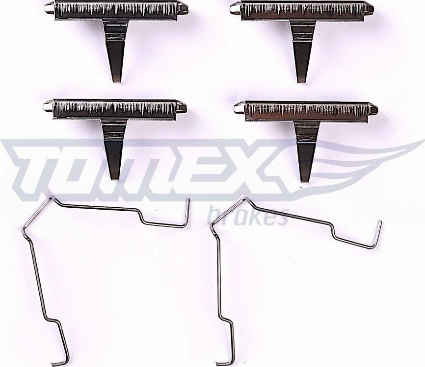TOMEX brakes TX 44-76 - Priedų komplektas, diskinių stabdžių trinkelės autoreka.lt
