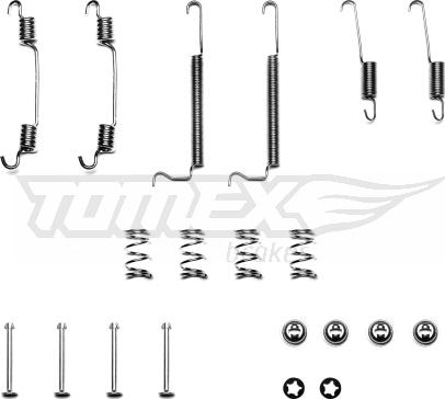 TOMEX brakes TX 40-04 - Priedų komplektas, stabdžių trinkelės autoreka.lt