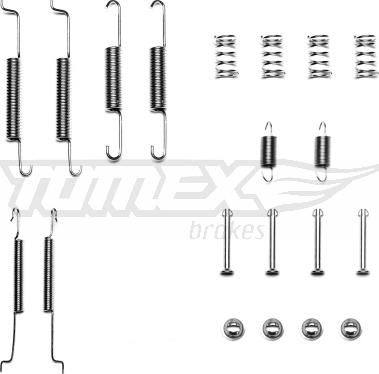 TOMEX brakes TX 40-01 - Priedų komplektas, stabdžių trinkelės autoreka.lt