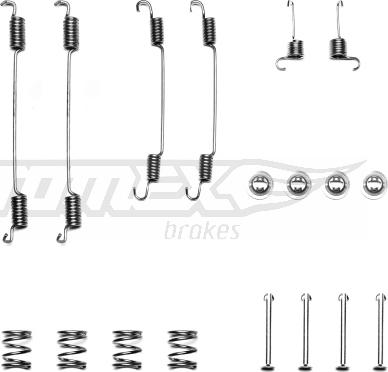 TOMEX brakes TX 40-13 - Priedų komplektas, stabdžių trinkelės autoreka.lt