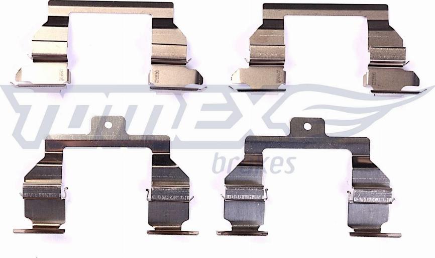 TOMEX brakes TX 43-92 - Priedų komplektas, diskinių stabdžių trinkelės autoreka.lt