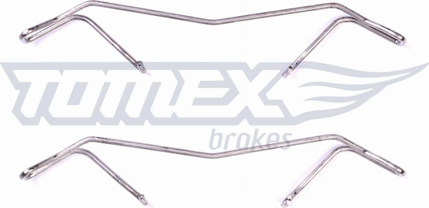 TOMEX brakes TX 43-07 - Priedų komplektas, diskinių stabdžių trinkelės autoreka.lt