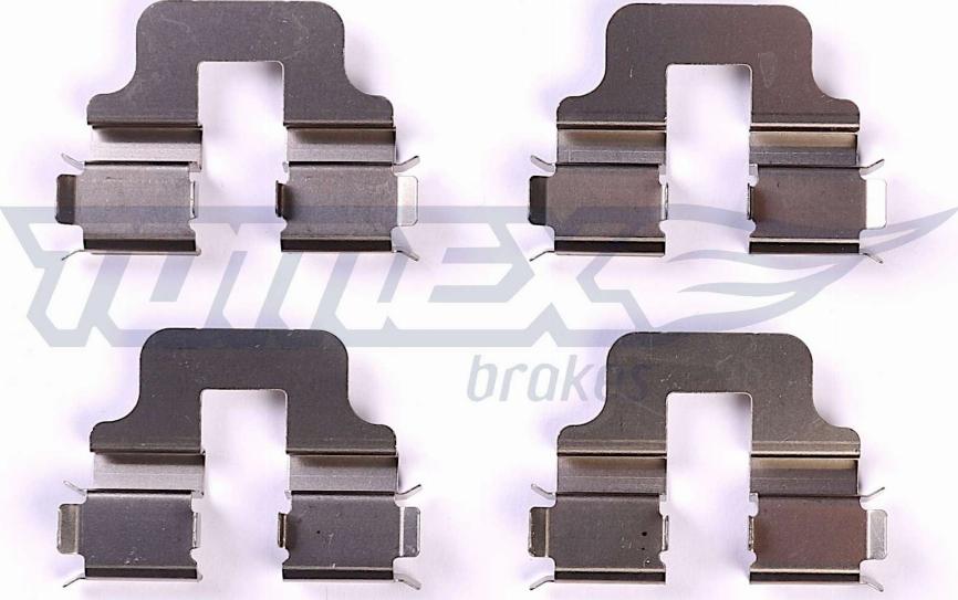 TOMEX brakes TX 43-76 - Priedų komplektas, diskinių stabdžių trinkelės autoreka.lt